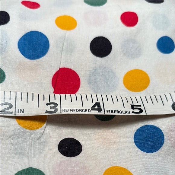 Other - Vintage cotton quilt Colorful Polka Dot‎ Fabric 35 x 50 100